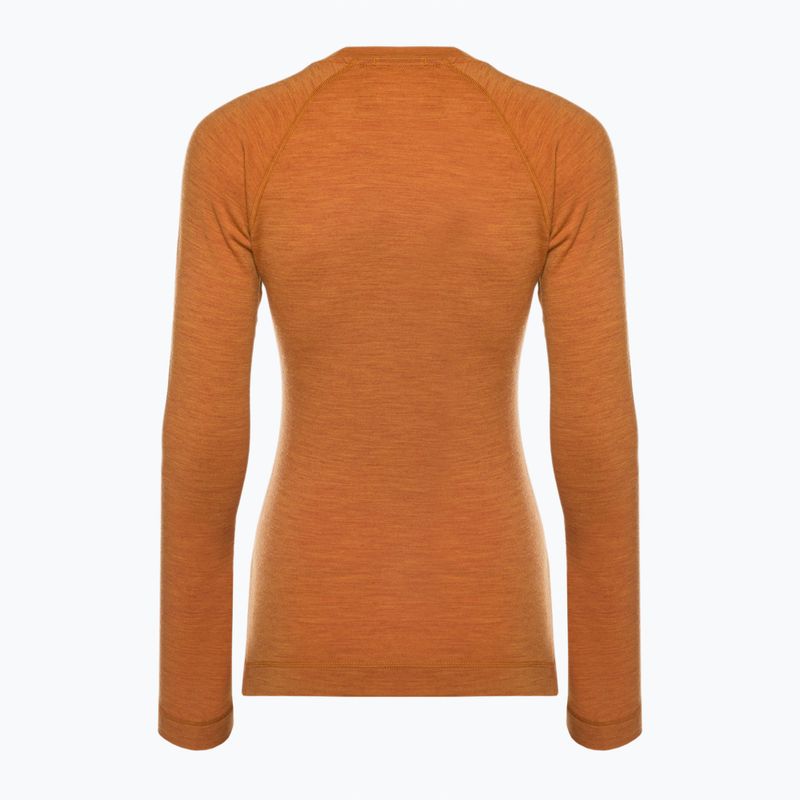 Smartwool Merino 250 Baselayer Crew pentru femei Smartwool Merino 250 Baselayer Crew Boxed tricou termic maralade heather 4