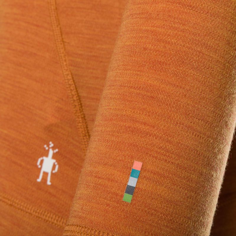 Bluză termică pentru femei Smartwool Merino 250 Baselayer Crew Boxed marmalade heather 5