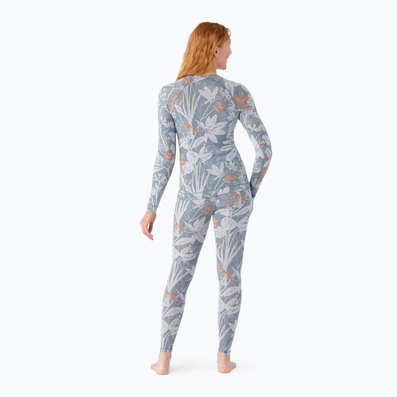 Bluză termică damă Smartwool Merino 250 Baselayer Crew Boxed winter sky floral 2
