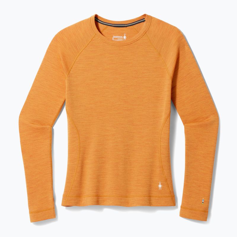 Bluză termică pentru femei Smartwool Merino 250 Baselayer Crew Boxed marmalade heather 6