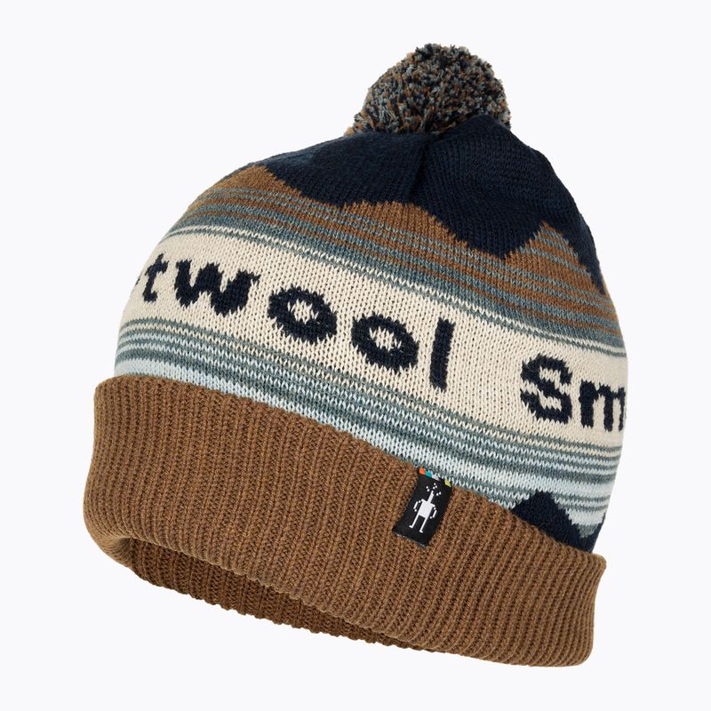 Smartwool Knit Knit Winter Pattern POM beanie Deep Navy Heather heather 3