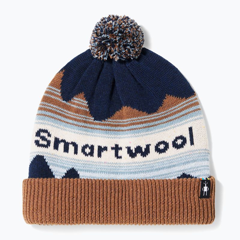 Smartwool Knit Knit Winter Pattern POM beanie Deep Navy Heather heather 6