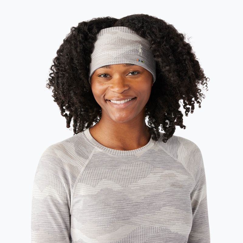 Bentiță Smartwool Thermal Merino Reversible light gray mountain scape 2