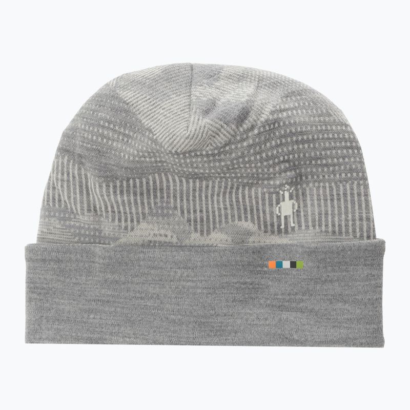 Smartwool Merino reversibil cu manșetă cu manșetă gri deschis șapcă Mountain Scape 5