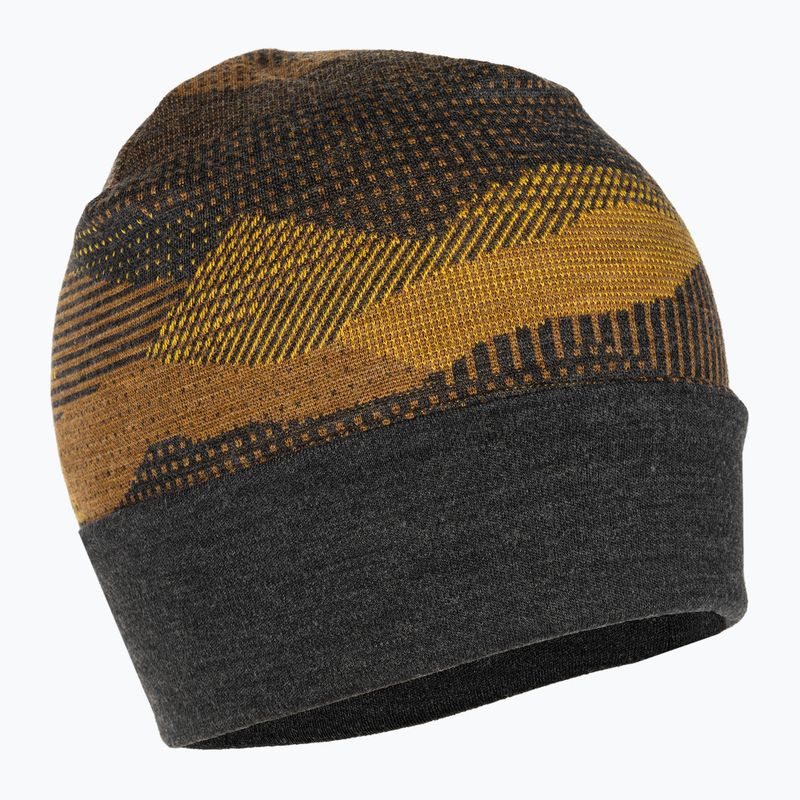 Șapcă Smartwool Merino reversibilă cu manșete cu manșetă de cărbune mtn scape cap