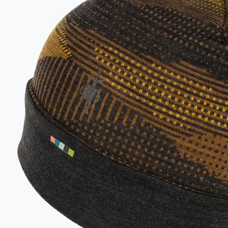 Șapcă Smartwool Merino reversibilă cu manșete cu manșetă de cărbune mtn scape cap
