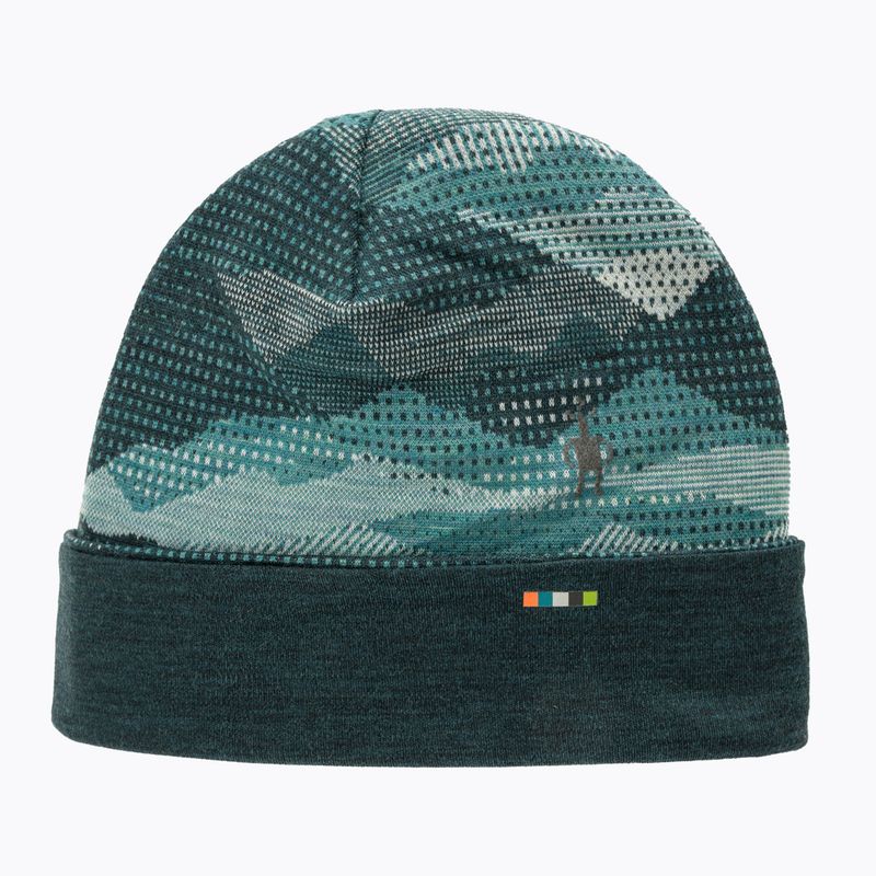 Smartwool Merino reversibil cu manșetă cu manșetă twilight blue mtn scape