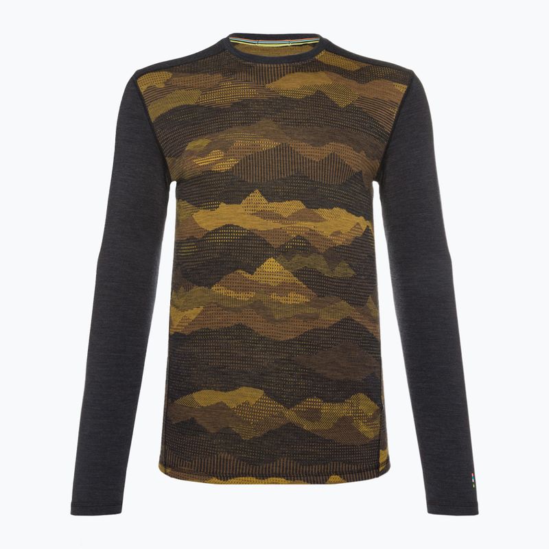 Bluză termică pentru bărbați Smartwool Merino 250 Baselayer Crew Boxed charcoal mtn scape 3