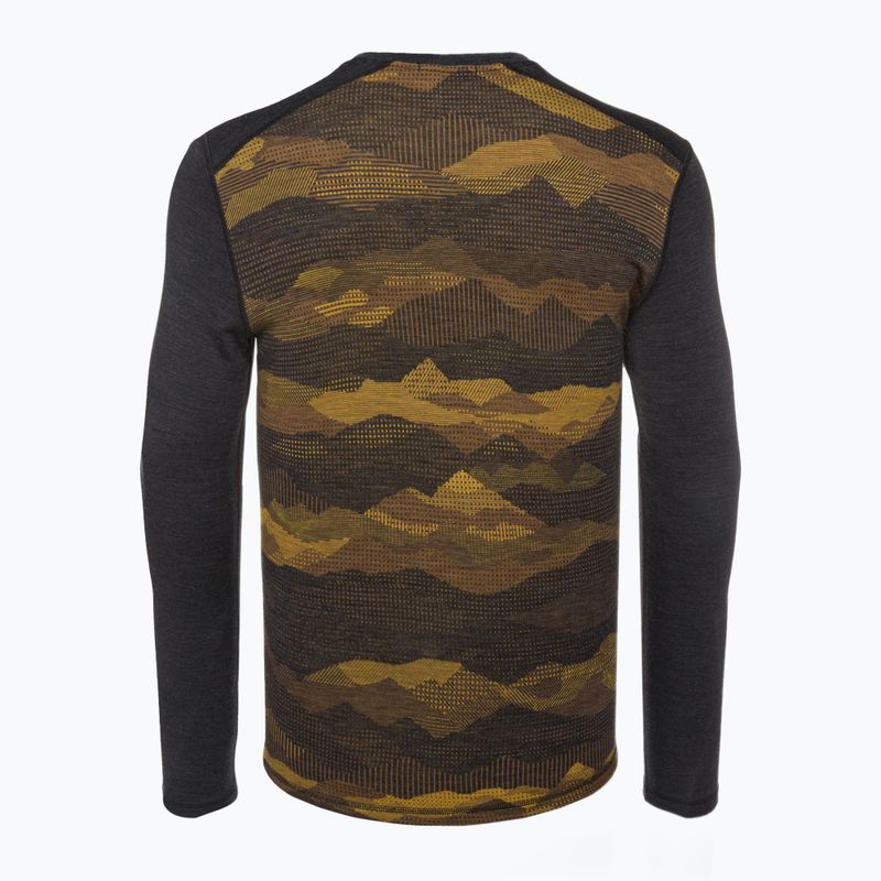 Bluză termică pentru bărbați Smartwool Merino 250 Baselayer Crew Boxed charcoal mtn scape 4