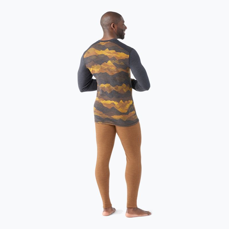Bluză termică pentru bărbați Smartwool Merino 250 Baselayer Crew Boxed charcoal mtn scape 2