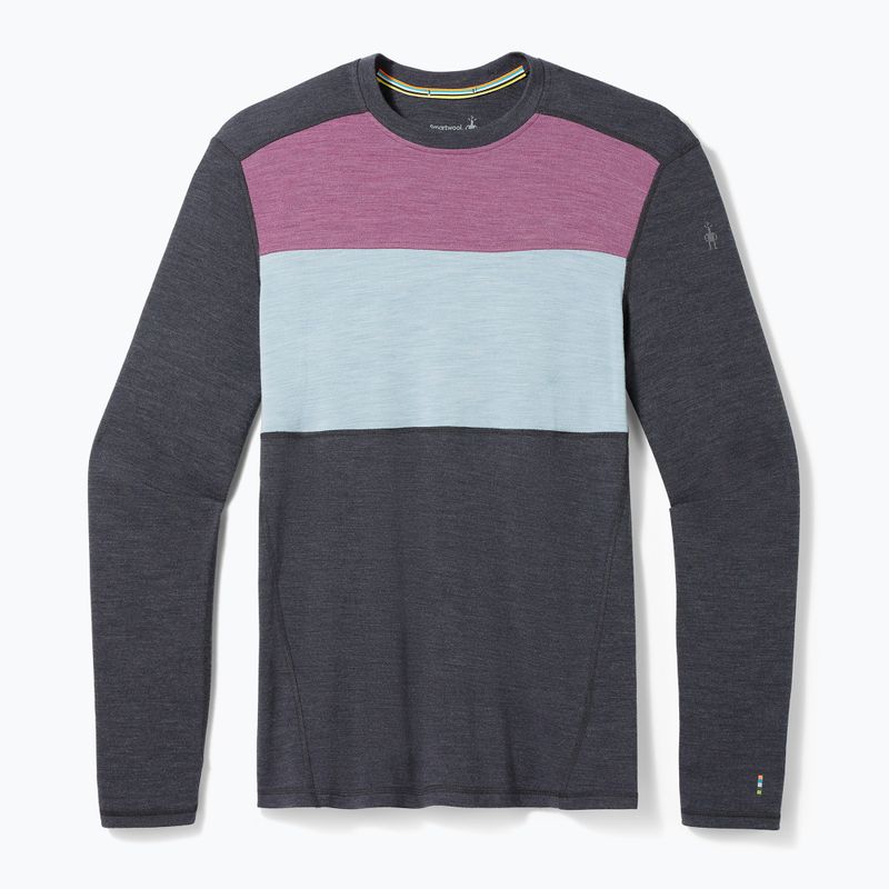Bluză termică pentru bărbați Smartwool Thermal Merino Baselayer Colorblock Crew Boxed charcoal 3