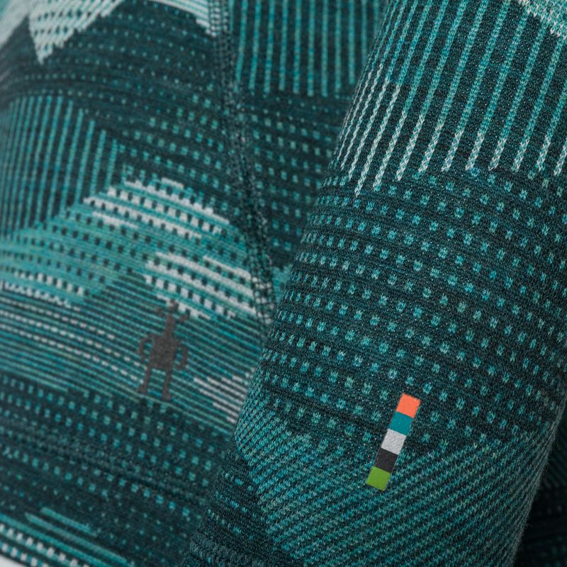 Bluză termică damă Smartwool Merino 250 Baselayer Crew Boxed twilight blue mtn scape 5