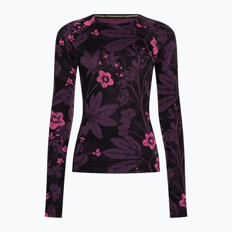 Bluză termică pentru femei Smartwool Merino 250 Baselayer Crew Boxed purple iris floral 3
