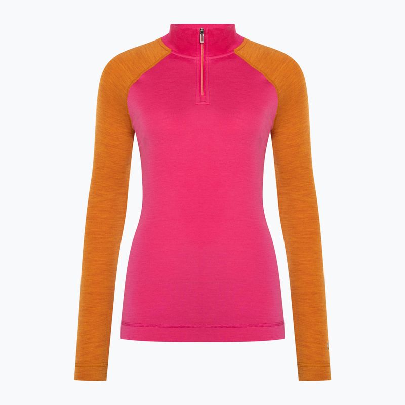 Longsleeve termoactiv pentru femei Smartwool Classic Thermal Merino Baselayer 1/4 Zip Boxed power pink 3