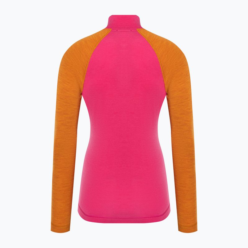 Longsleeve termoactiv pentru femei Smartwool Classic Thermal Merino Baselayer 1/4 Zip Boxed power pink 4