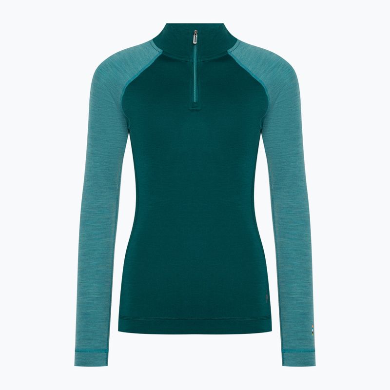 Longsleeve termoactiv pentru femei Smartwool Classic Thermal Merino Baselayer 1/4 Zip Boxed emerald 3