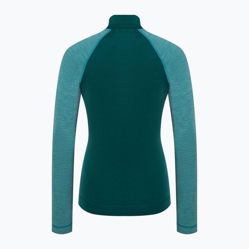 Bluză termică pentru femei Smartwool Classic Thermal Merino Baselayer 1/4 Zip Boxed emerald 4