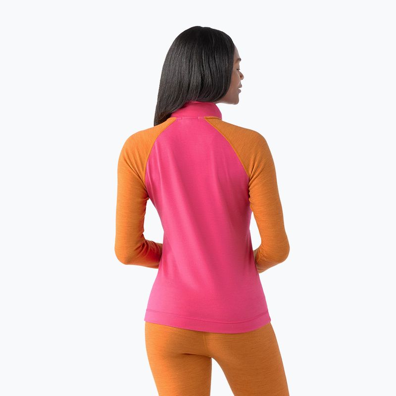 Longsleeve termoactiv pentru femei Smartwool Classic Thermal Merino Baselayer 1/4 Zip Boxed power pink 2