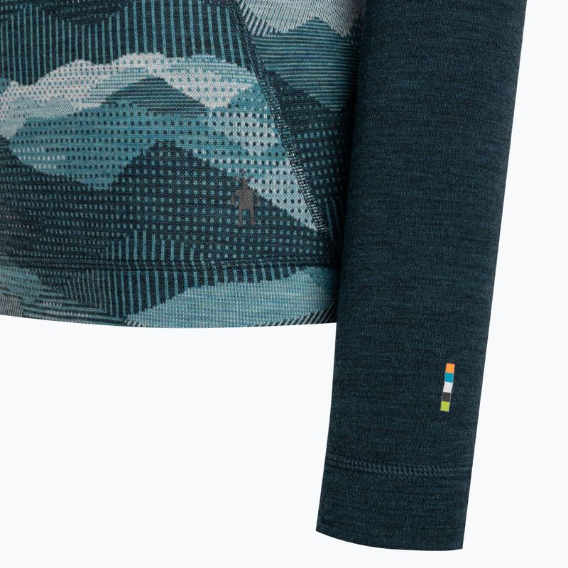 Longsleeve termoactiv pentru femei Smartwool Classic Thermal Merino Baselayer 1/4 Boxed twilight blue 6