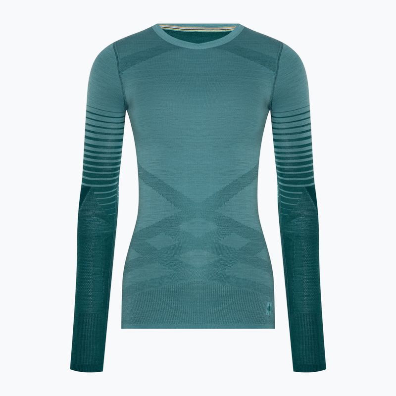 Bluză termică pentru femei Smartwool Intraknit Thermal Merino Baselayer Pattern Crew cascade 3