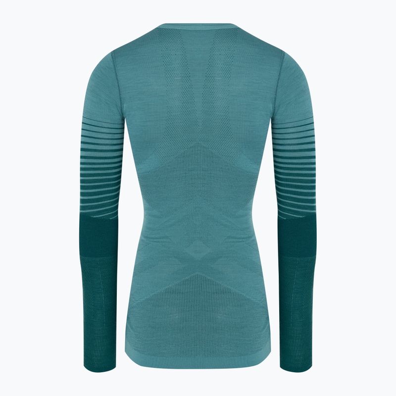 Bluză termică pentru femei Smartwool Intraknit Thermal Merino Baselayer Pattern Crew cascade 4