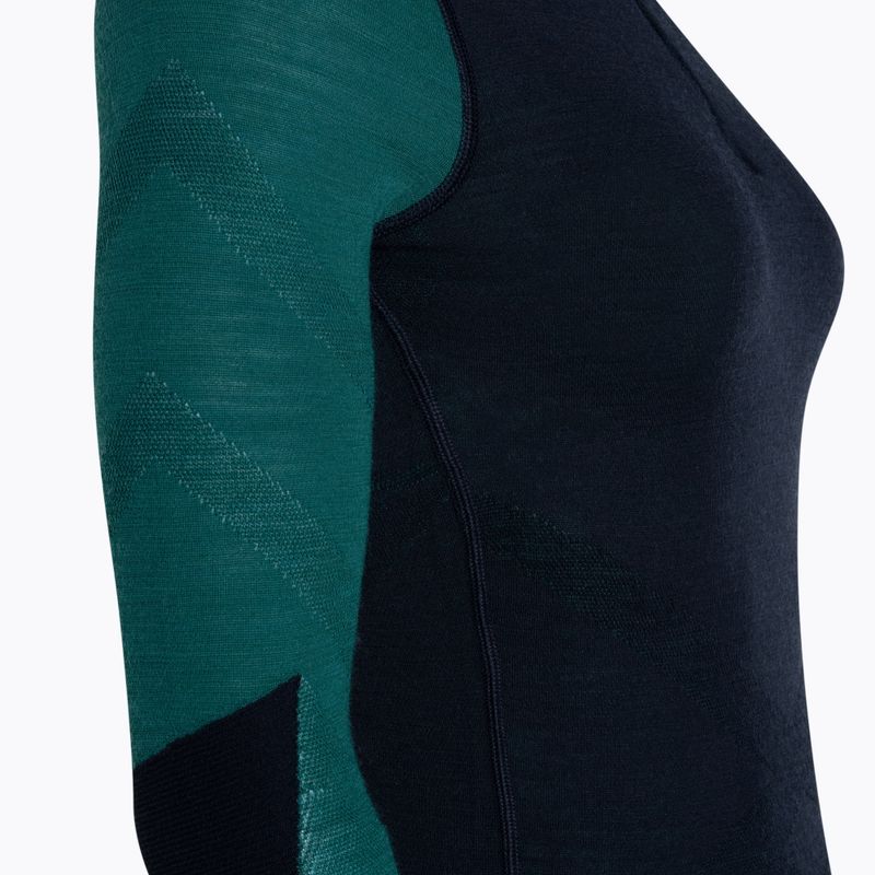 Bluză termică pentru femei Smartwool Intraknit Thermal Merino Baselayer Colorblock 1/4 Zip navy 5