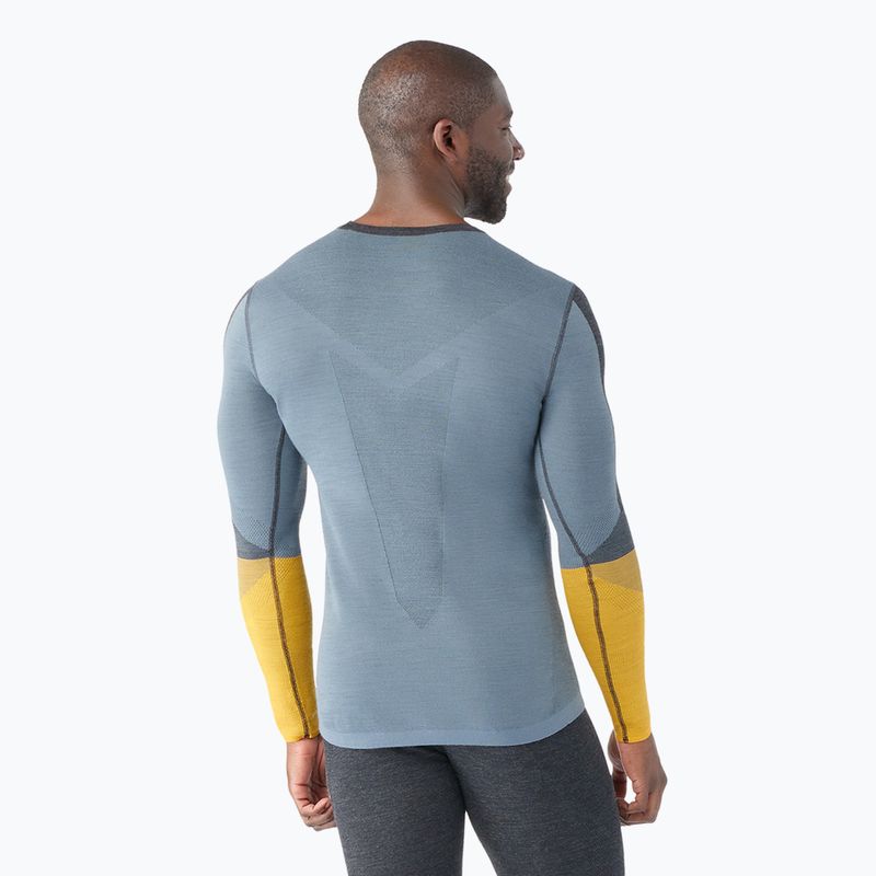 Bluză termică pentru bărbați Smartwool Intraknit Thermal Merino Baselayer Colorblock Crew charcoal 2