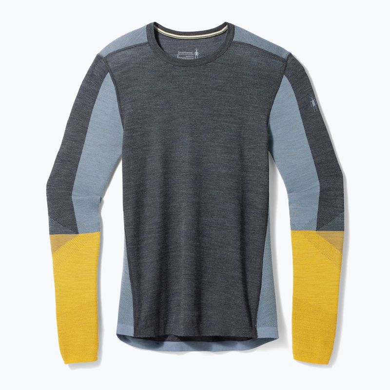 Bluză termică pentru bărbați Smartwool Intraknit Thermal Merino Baselayer Colorblock Crew charcoal 3