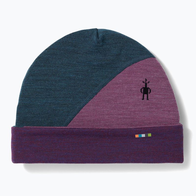 Căciulă Smartwool Thermal Merino Colorblock twilight blue heather