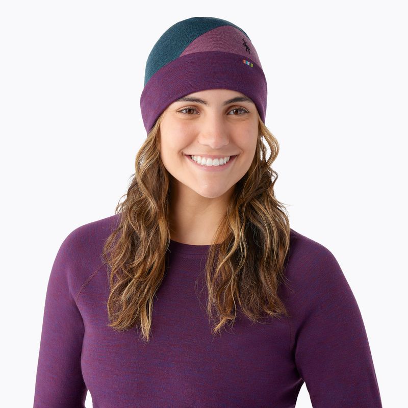 Căciulă Smartwool Thermal Merino Colorblock twilight blue heather 5