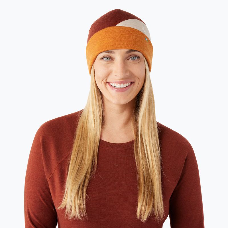 Căciulă Smartwool Thermal Merino Colorblock marmalade heather 2