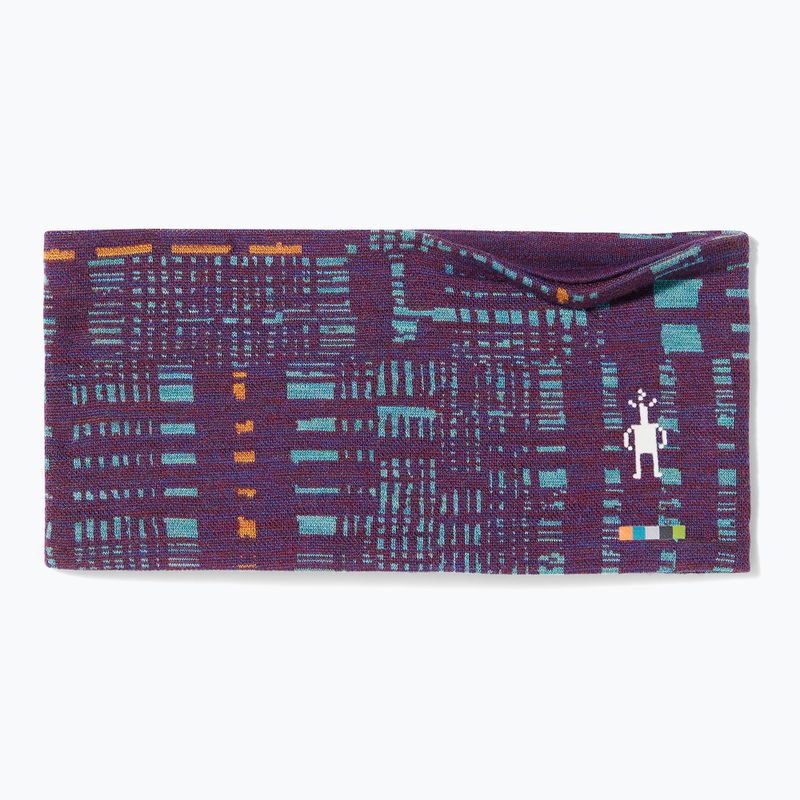 Bentiță Smartwool Thermal Merino Reversible purple iris digi plaid
