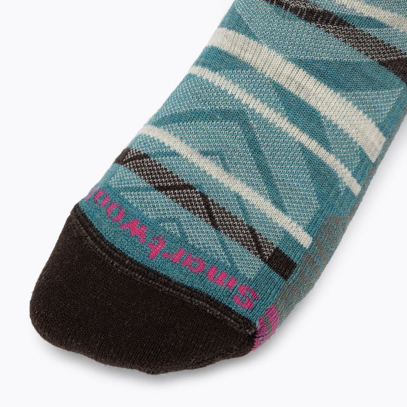 Șosete de trekking pentru femei Smartwool Hike Light Cushion Under The Stars Crew verde cascadă