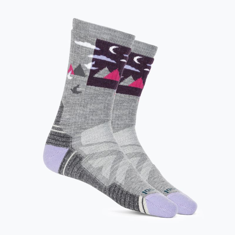 Șosete de trekking pentru femei Smartwool Hike Full Cushion Alpine Perch Crew light gray