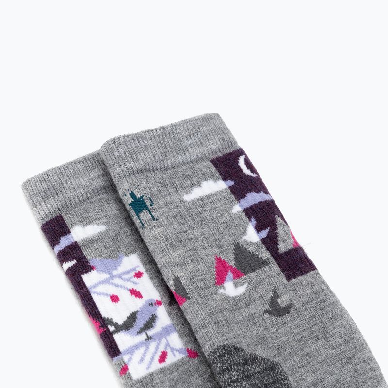 Șosete de trekking pentru femei Smartwool Hike Full Cushion Alpine Perch Crew light gray 3