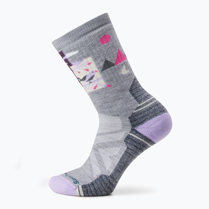 Șosete de trekking pentru femei Smartwool Hike Full Cushion Alpine Perch Crew light gray 6