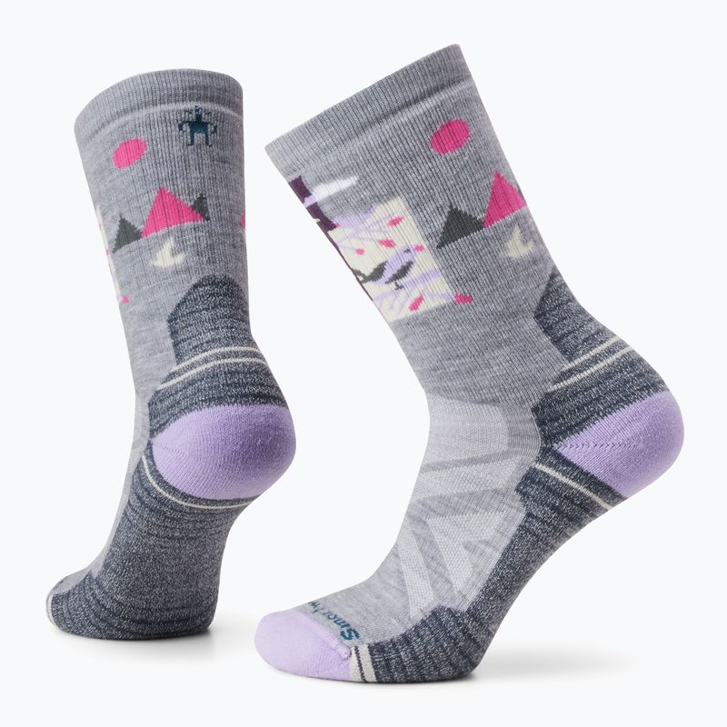 Șosete de trekking pentru femei Smartwool Hike Full Cushion Alpine Perch Crew light gray 9