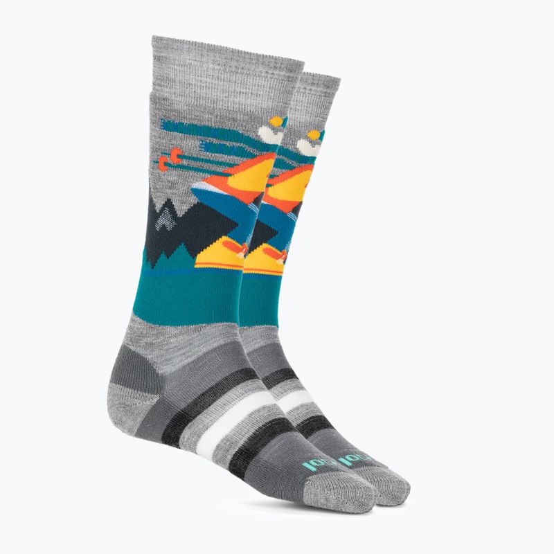 Șosete pentru copii Smartwool Wintersport Full Cushion Mountain Moose Pattern OTC light gray