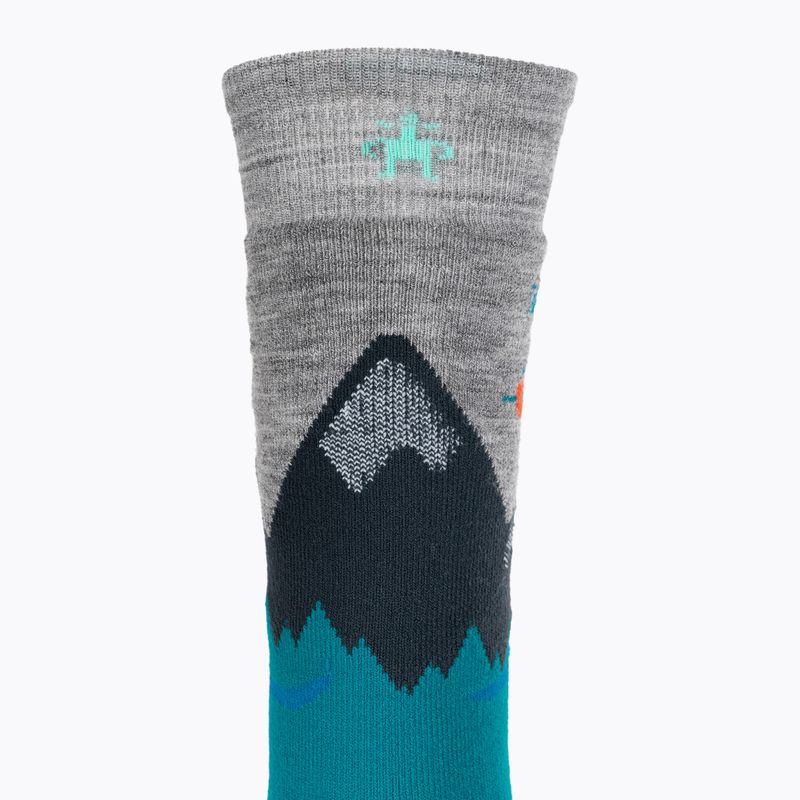 Șosete pentru copii Smartwool Wintersport Full Cushion Mountain Moose Pattern OTC light gray