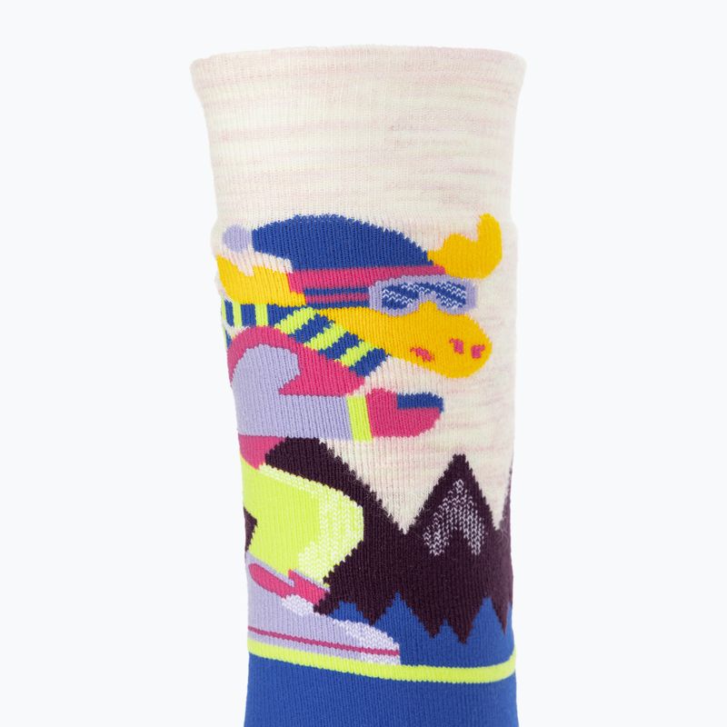 Șosete pentru copii Smartwool Wintersport Full Cushion Mountain Moose Pattern OTC moonbeam