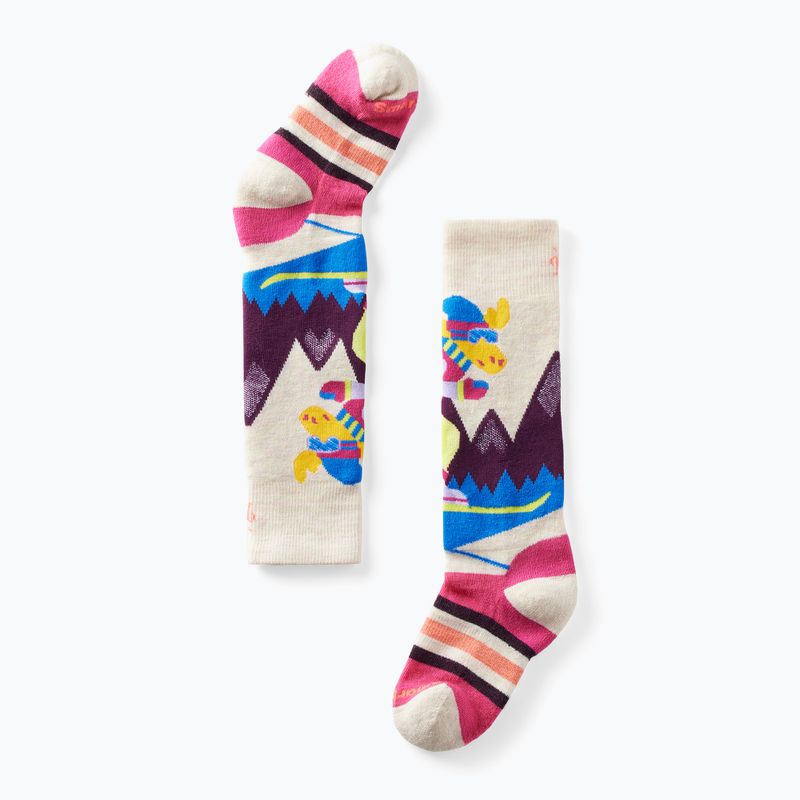 Șosete pentru copii Smartwool Wintersport Full Cushion Mountain Moose Pattern OTC moonbeam