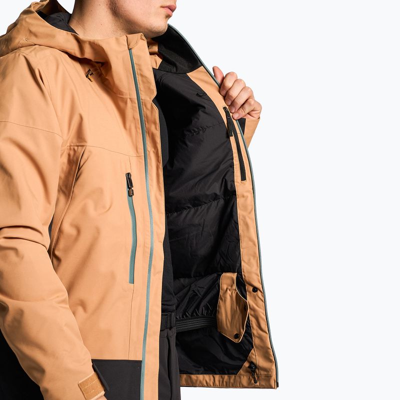 Jachetă de schi pentru bărbați The North Face Mount Bre unt de migdale/negru 5