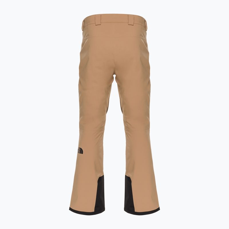 Pantaloni de schi pentru bărbați The North Face Chakal Chakal unt de migdale/negru 2