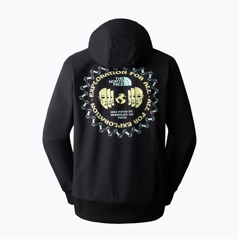 Hanorac de trekking pentru bărbați The North Face Tekno Logo Hoodie negru/sun sprite 6