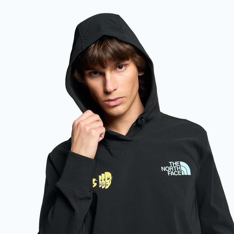 Hanorac de trekking pentru bărbați The North Face Tekno Logo Hoodie negru/sun sprite 3