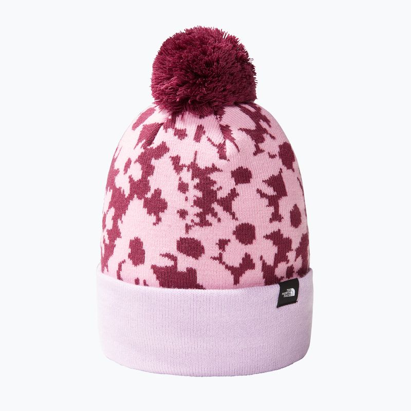 Pălărie de iarnă pentru copii The North Face Ski Tuke Boysenberry gradient floral print