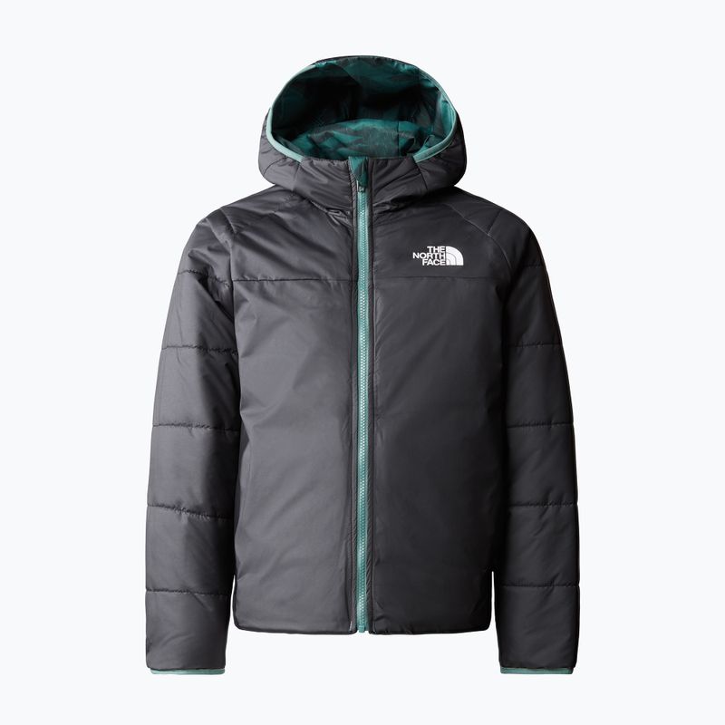 Jacheta de iarnă pentru copii The North Face Reversible Perrito dark sage rain camo print/negru pentru copii 2