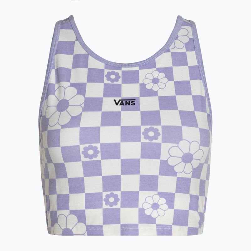 Top pentru femei Vans Longline Racerback Bralette Floral checkerboard/sweet lavender