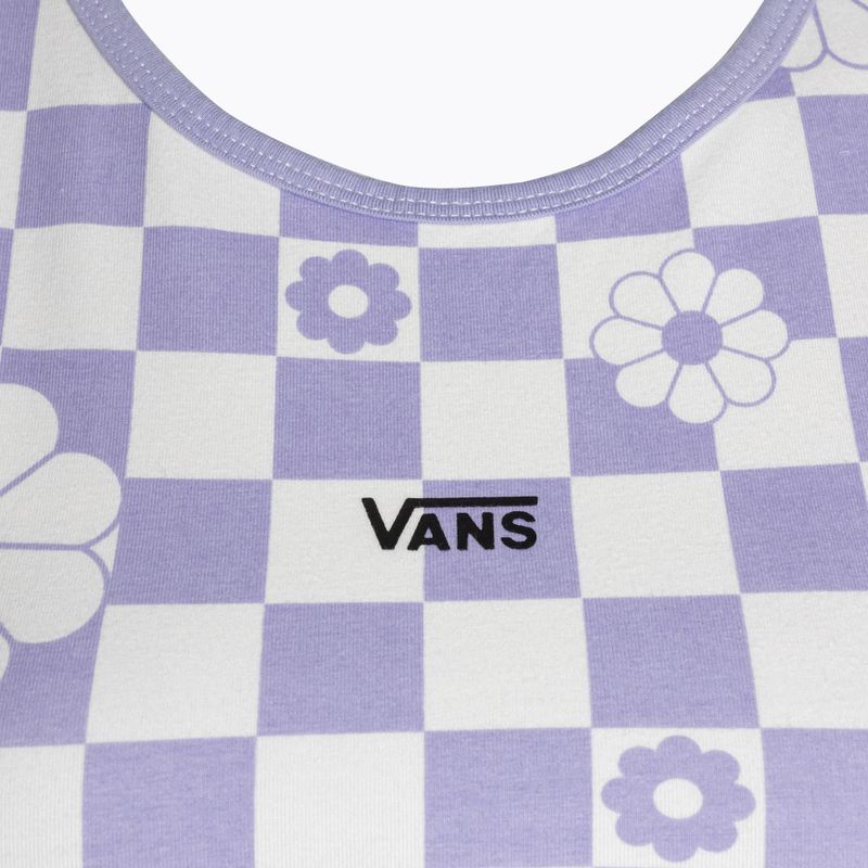 Top pentru femei Vans Longline Racerback Bralette Floral checkerboard/sweet lavender 3