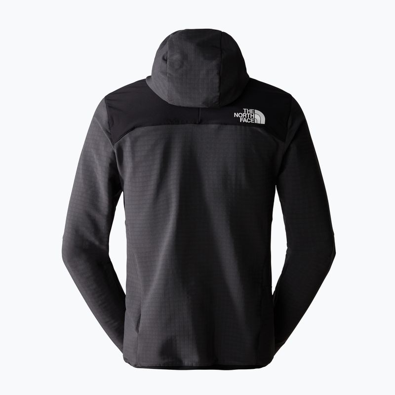 Jachetă bărbătească The North Face Dawn Turn Hybrid Ventrix Midlayer pentru bărbați, gri stalin/negru/portocaliu șocant 6